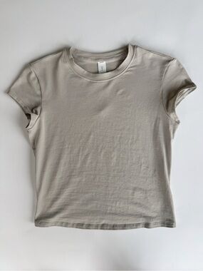 Lululemon Organic Cotton Cropped Baby Tee